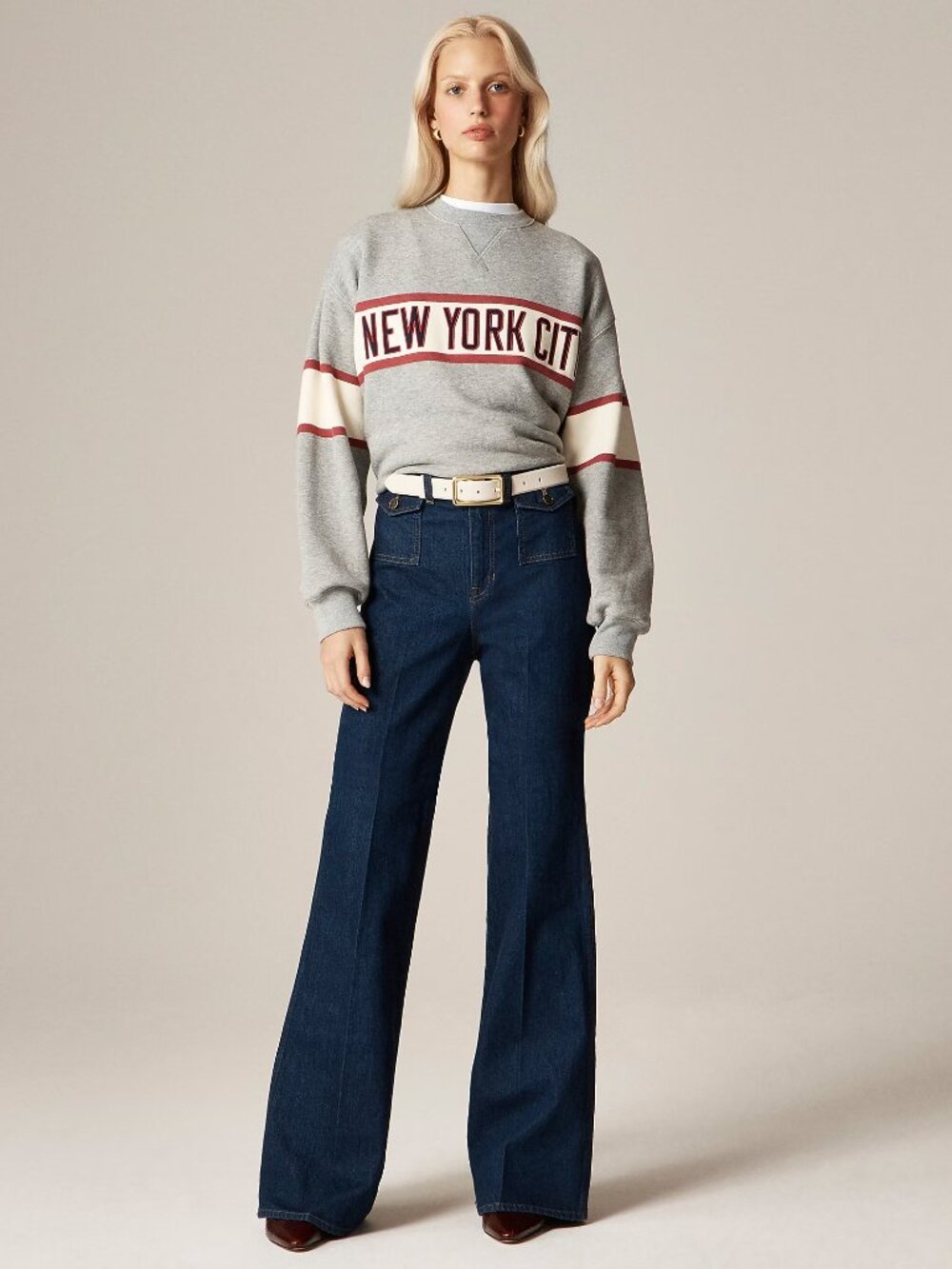 J. Crew Vintage flare jean with flap pockets in Rinse Wash 26" NWT